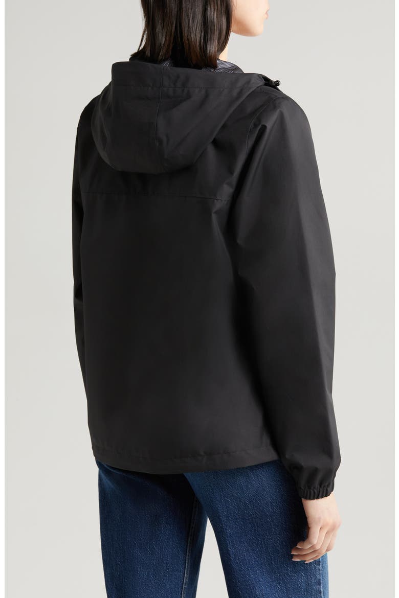 Vancouver Hooded Rain Jacket, Alternate, color, 990 BLACK