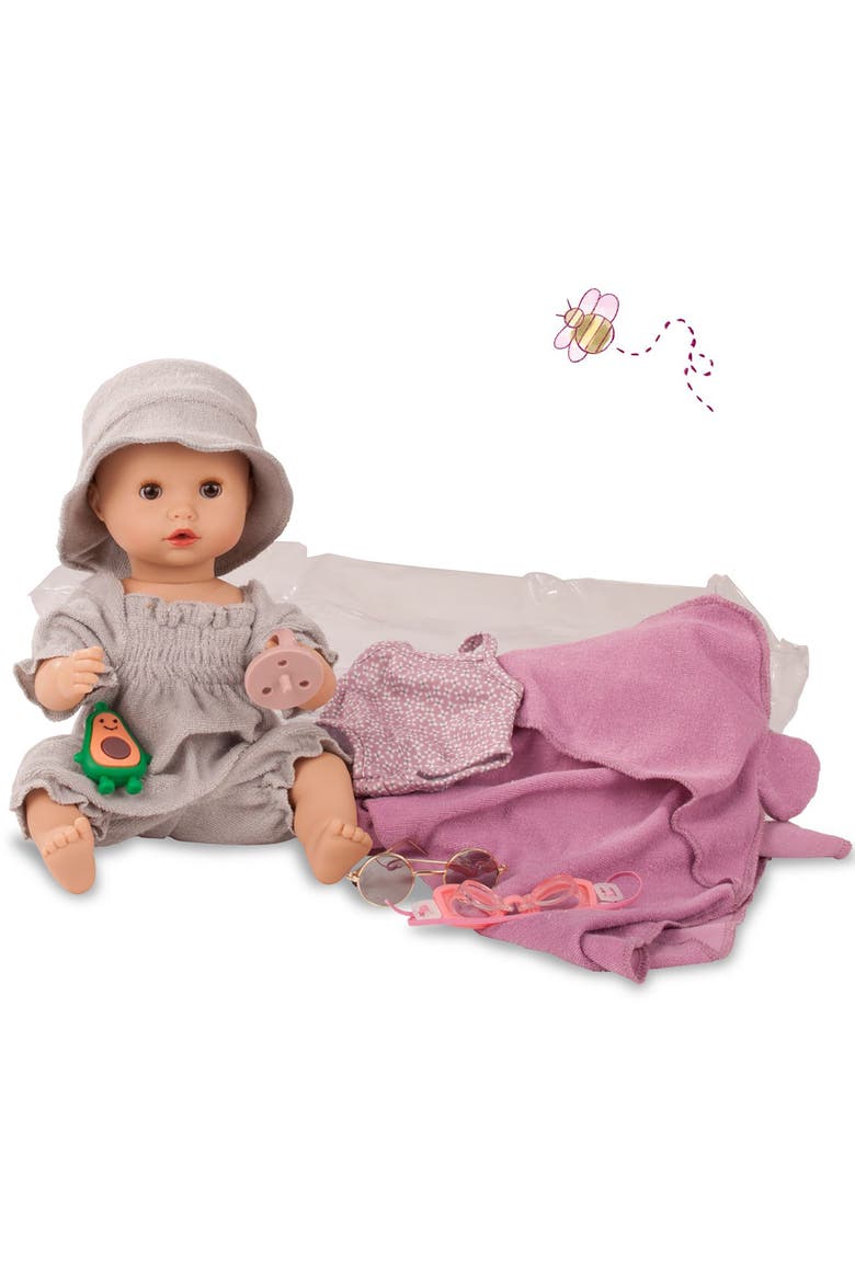 Sleepy Aquini 13" Baby Baby Drink and Wet Doll, Alternate, color, Multicolored
