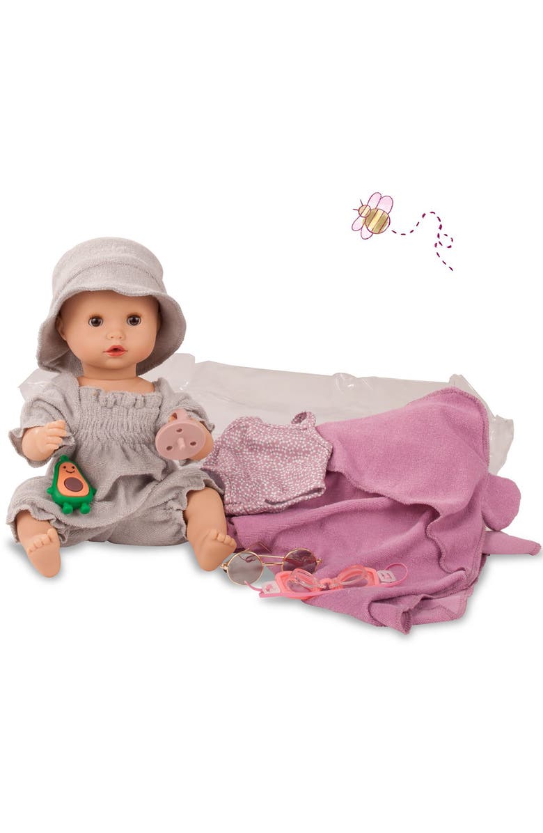 Gotz Sleepy Aquini 13" Baby Baby Drink and Wet Doll, Alternate, color, Multicolored