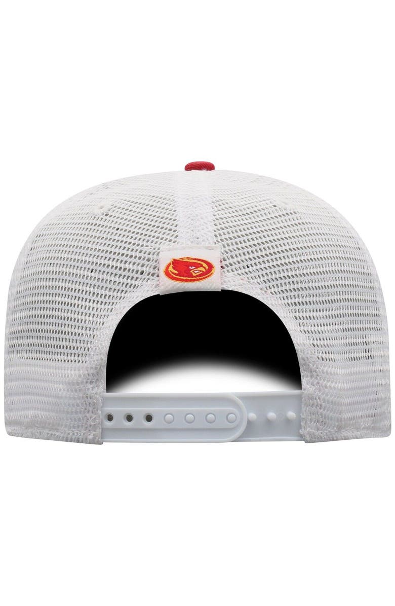 TOP OF THE WORLD Men's Top of the World Cardinal/White Iowa State Cyclones Trucker Snapback Hat, Alternate, color, Cardinal