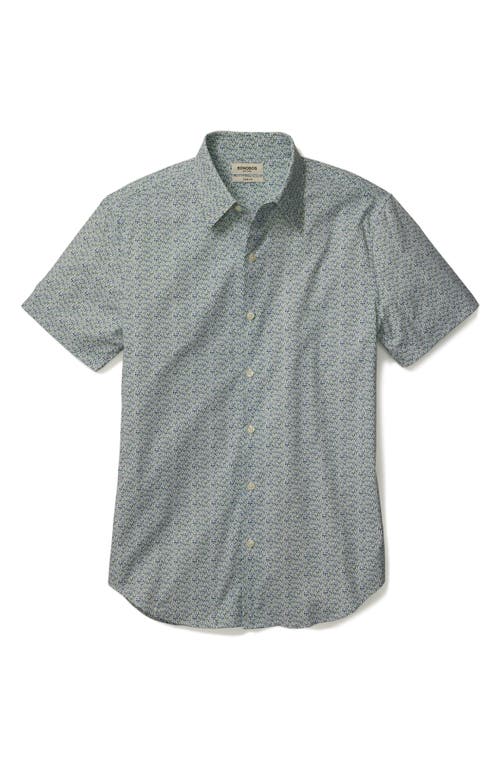 Bonobos Tech Slim Fit Palm Print Short Sleeve Button-up Shirt