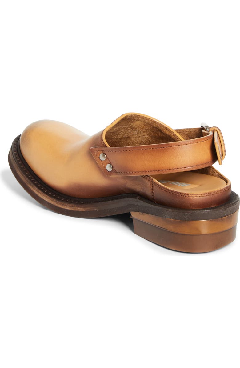 Miu Miu Slingback Clog, Alternate, color, Cuoio