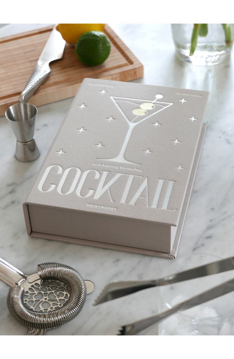 PRINTWORKS The Essentials Cocktail Tools Gift Set, Alternate, color, Grey/ Metallic