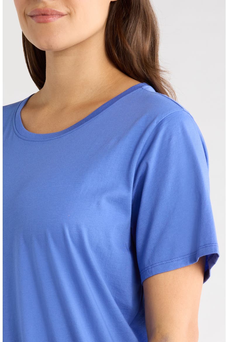 Crewneck Organic Cotton T-Shirt, Alternate, color, BLUE STAR