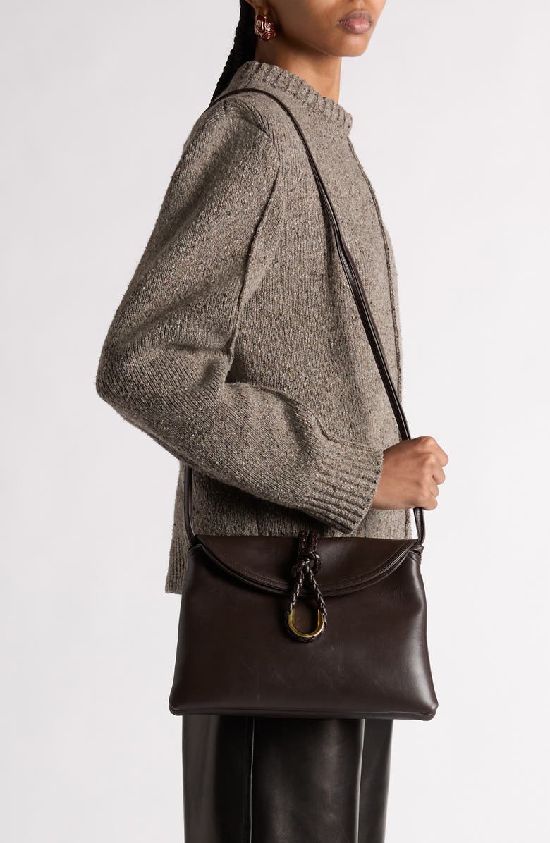 Bottega Veneta Medium Liberta Leather Shoulder Bag, Alternate, color, Fondant