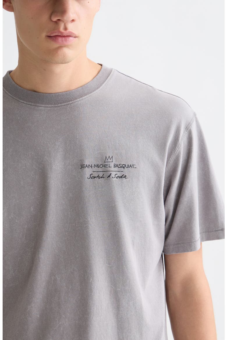 x Basquiat Relaxed Fit Graphic T-Shirt, Alternate, color, STEEL GREY