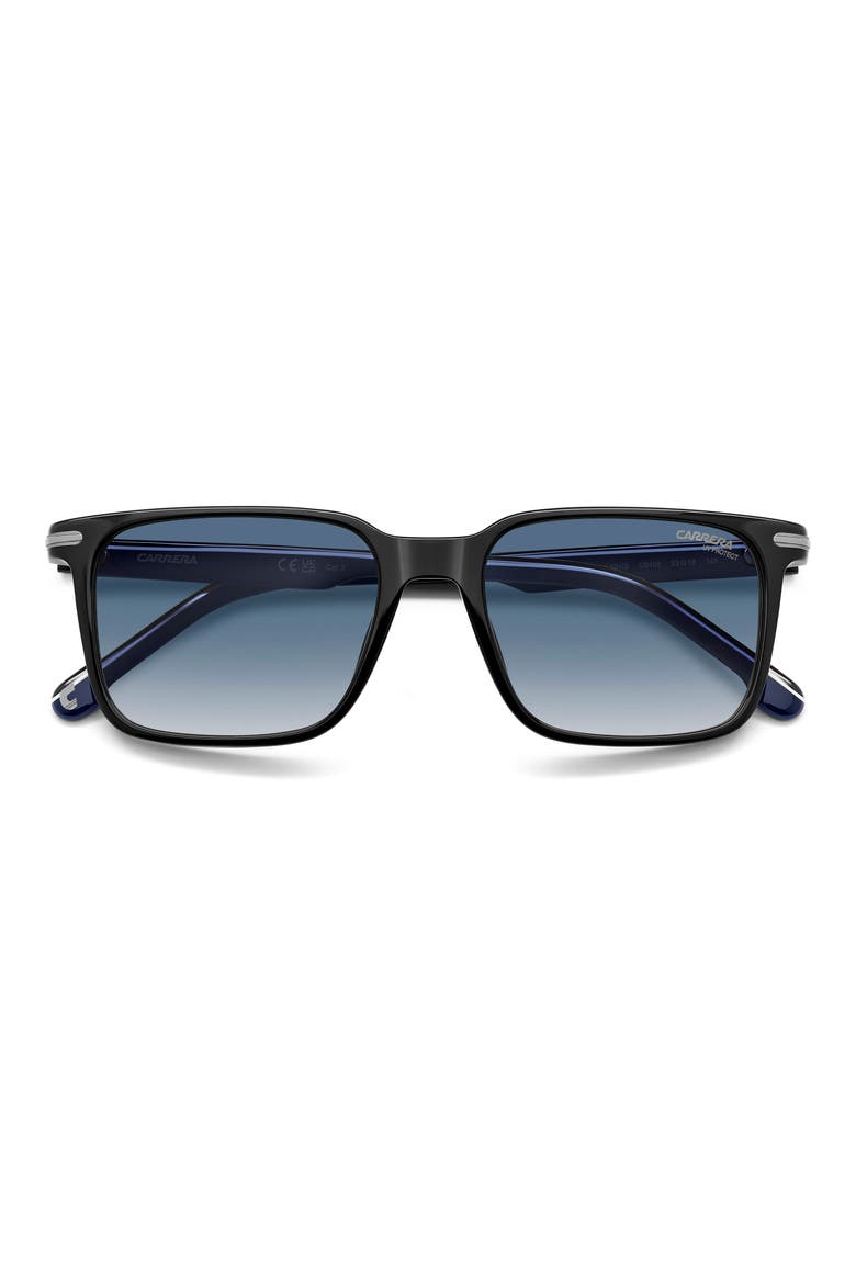 CA 391/S/US 53mm Rectangular Sunglasses, Alternate, color, BLACK BLUE/ BLUE SF