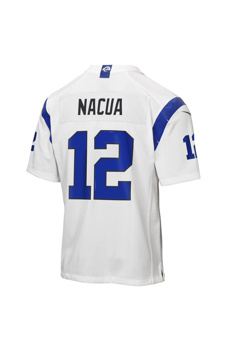Youth Nike Puka Nacua Los Angeles Rams Fearsome White Game Jersey, Alternate, color, White