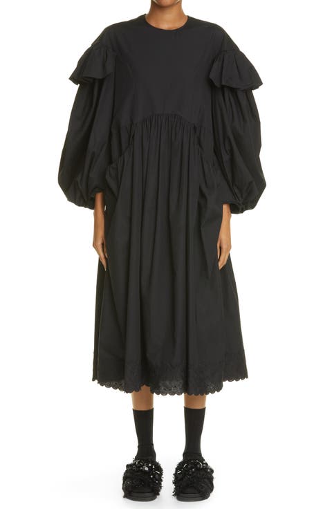Cotton Poplin Smock Dress