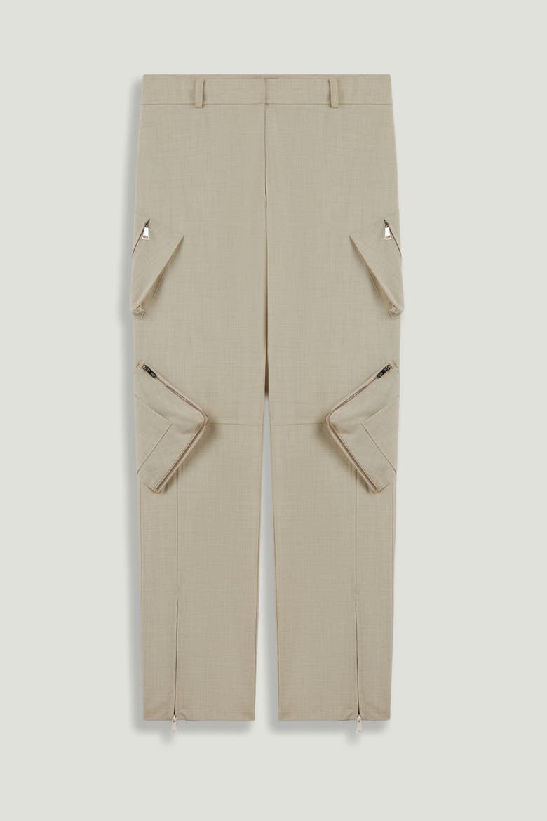 Pocket Detail Trousers, Alternate, color, Ivory
