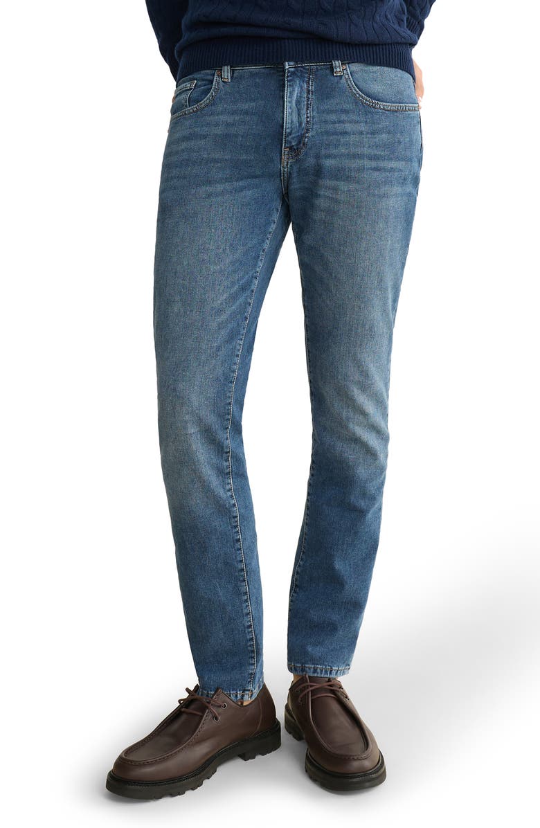 WARP+WEFT AMS Slim Knit Jeans, Main, color, Oxford