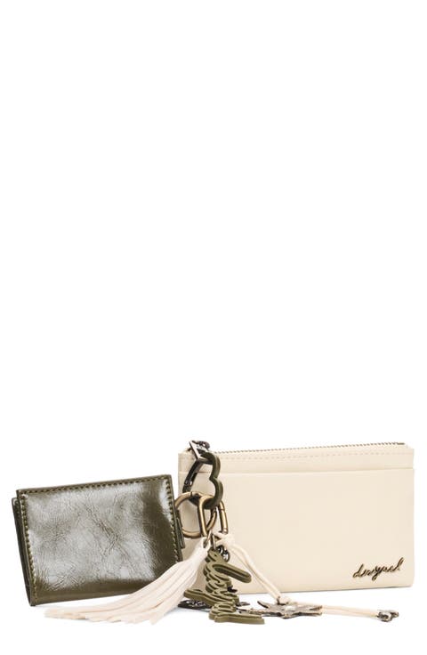 Charms Faux Leather Coin Purse Set
