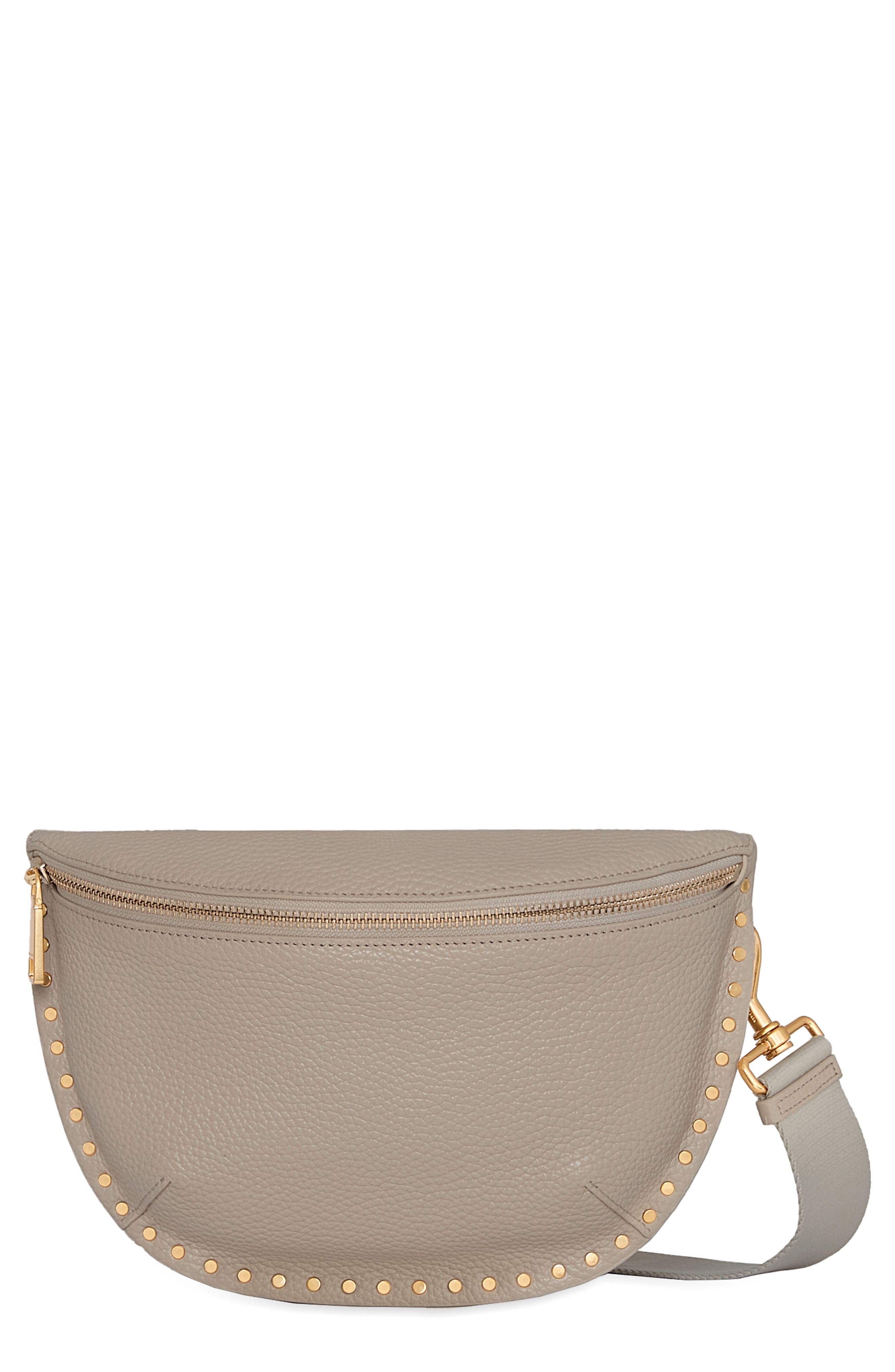 Rebecca Minkoff Darren Leather Sling Bag, Main, color, Grey/ Navy