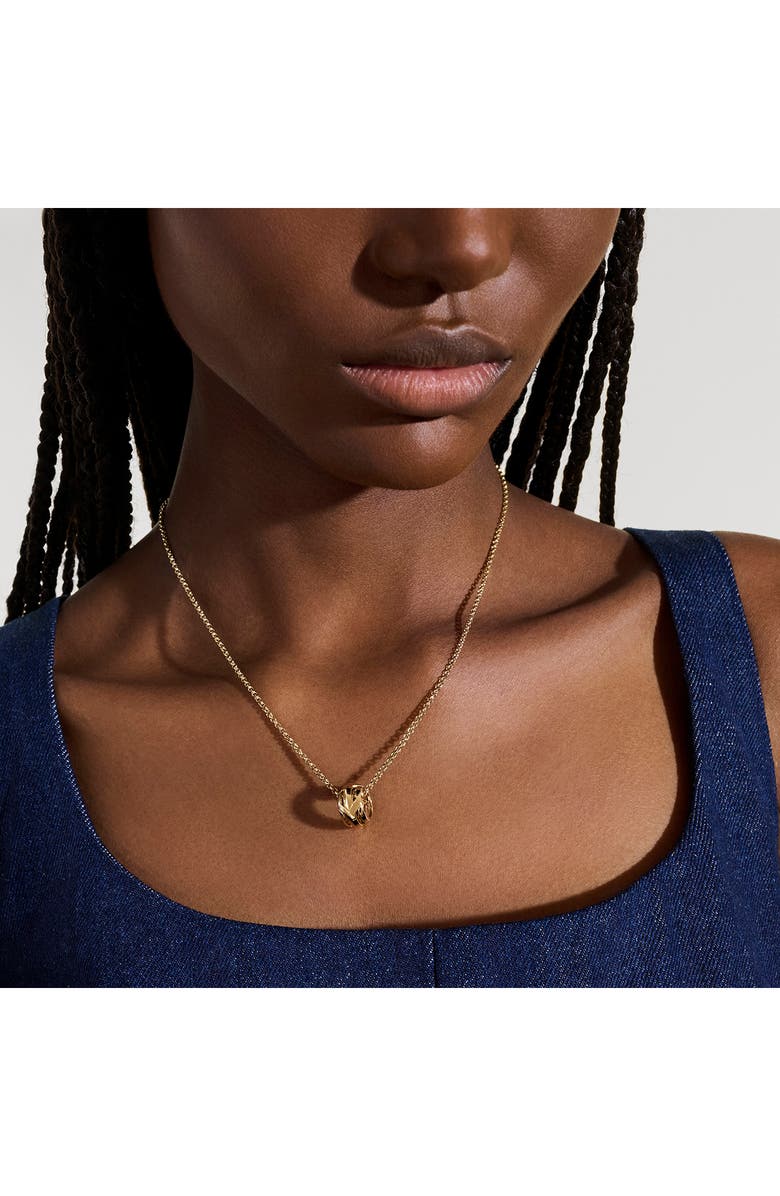 John Hardy Icon 50 14K Gold Pendant Necklace, 2mm, Alternate, color, Gold