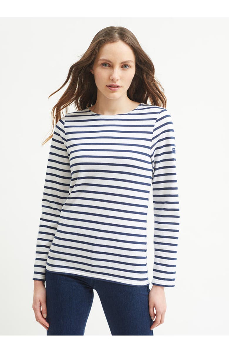Saint James MINQUIERS MODERN - Breton Striped Shirt, Alternate, color, White/Navy