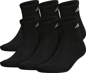 6-Pack Athletic Cushioned Quarter Socks