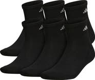 adidas 6-Pack Athletic Cushioned Quarter Socks