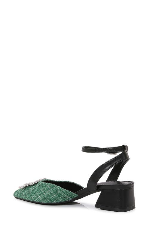 Shop Berness Ann Crystal Frame Pump In Green