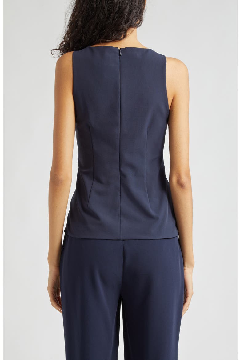 Kenna Twist Sleeveless Top, Alternate, color, NAVY