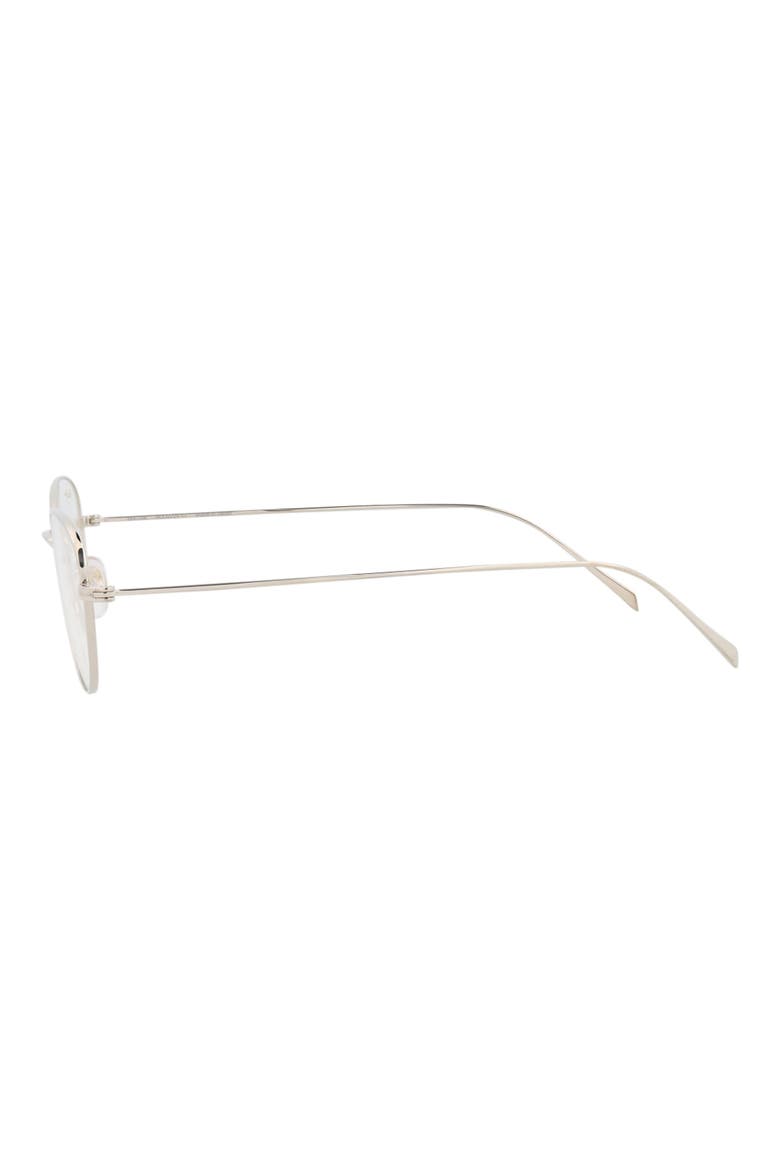 48mm Round Optical Glasses, Alternate, color, TITANIUM TITANIUM TRANSPARENT