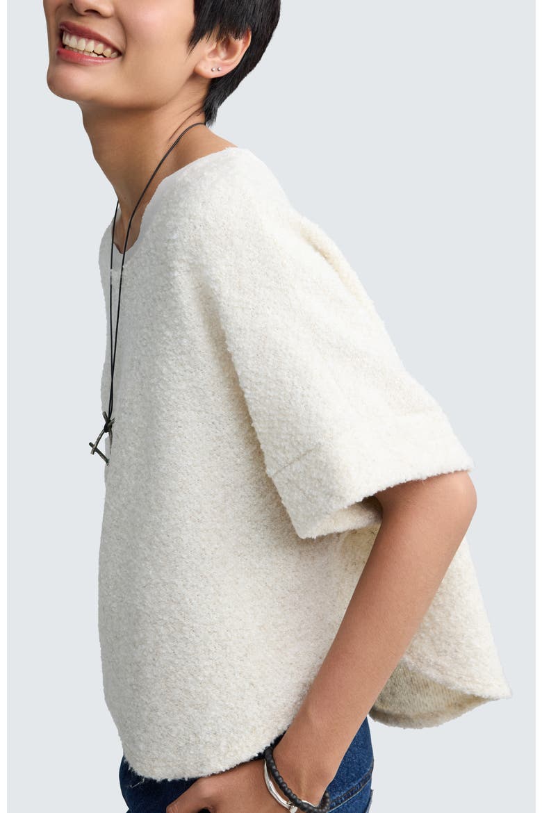 Sloana Textured Hemp & Cotton Blouse, Alternate, color, Nature