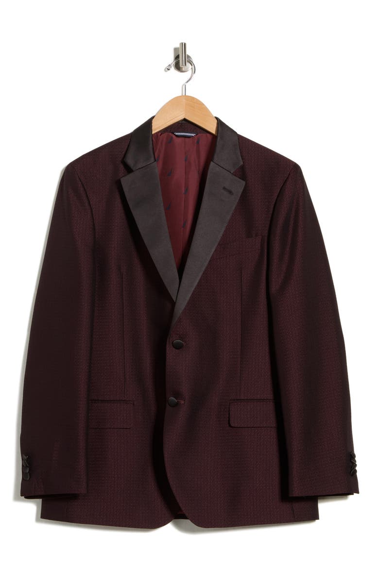 Burgundy Dinner Jacket, Alternate, color, BURGUNDY
