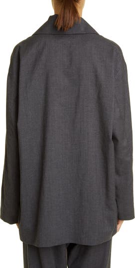 The Row Rigel Silk & Cotton Button-Up Shirt | Nordstrom
