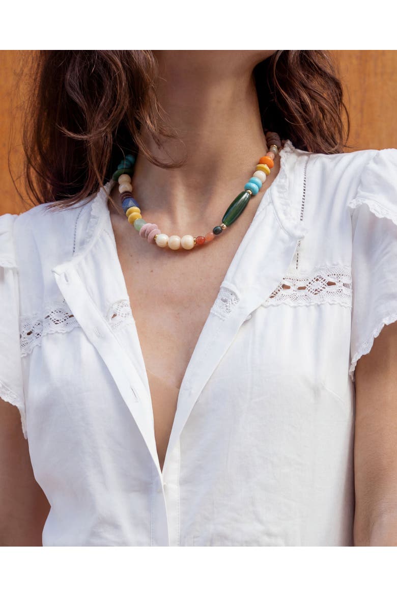 Flower Shop Necklace, Alternate, color, Rainbow