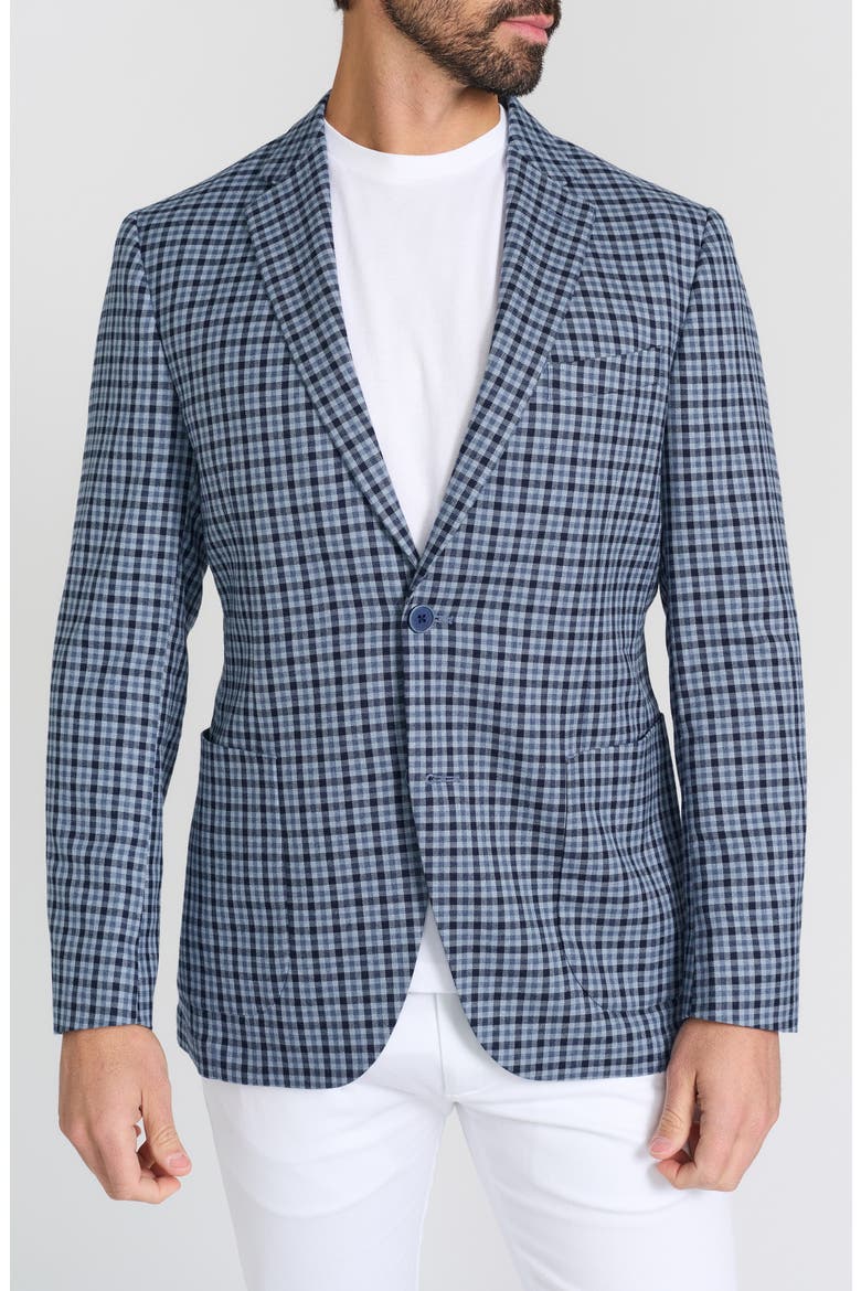 Check Sport Coat, Main, color, BLUE