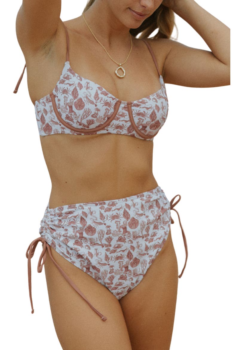 Marina High Waisted Bottoms, Main, color, Red