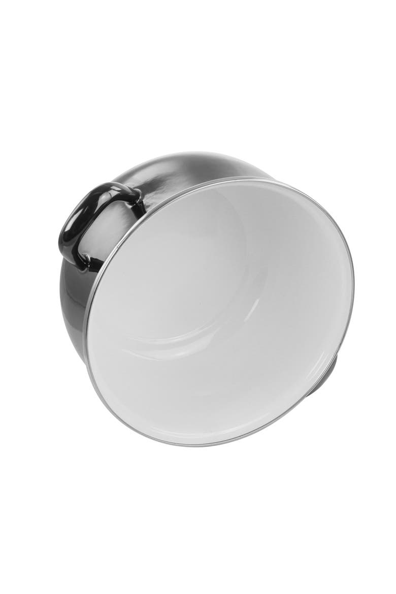 6.5 Quart Steel Casserole with Lid, Alternate, color, Black