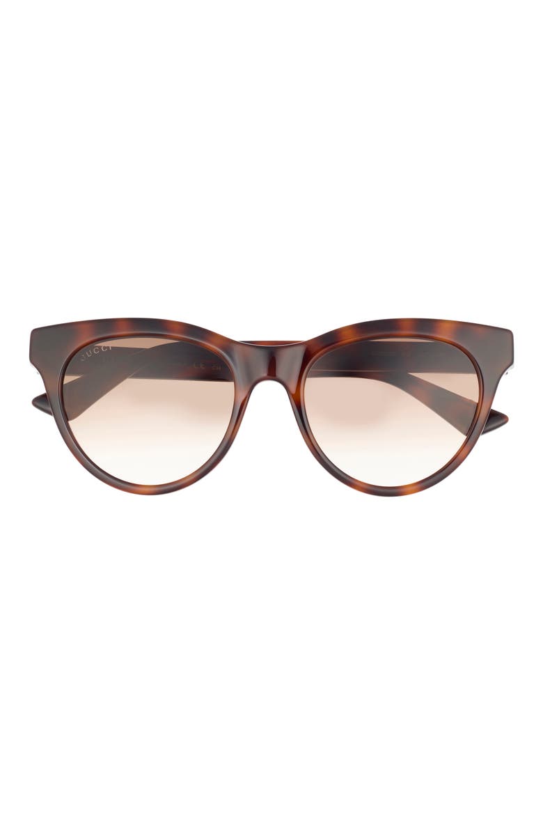 53mm Cat Eye Sunglasses, Main, color, HAVANA HAVANA BROWN