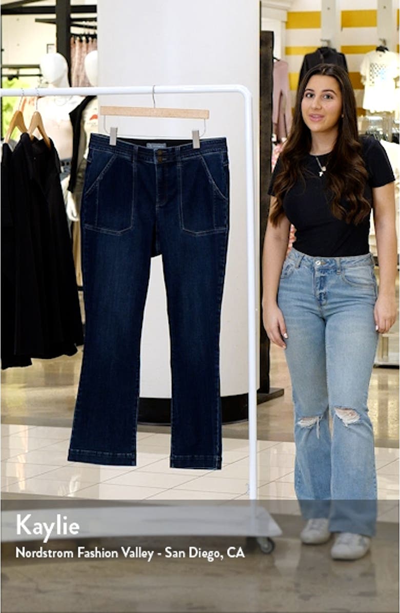 'Ab'Solution High Waist Bootcut Jeans, sales video thumbnail