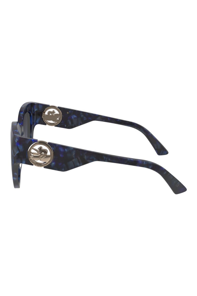 55mm Gradient Butterfly Sunglasses, Alternate, color, BLUE HAVANA