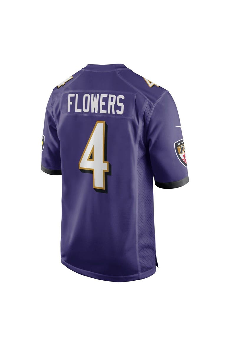 Men's Nike Zay Flowers Purple Baltimore Ravens 2023 NFL Draft First Round Pick Game Jersey, Alternate, color, Purple