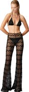 Missoni Flare Cover-up Trousers In Zig Zag Lamé Viscose