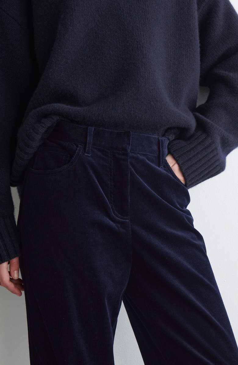 COS Corduroy Pants, Alternate, color, Blue Dark