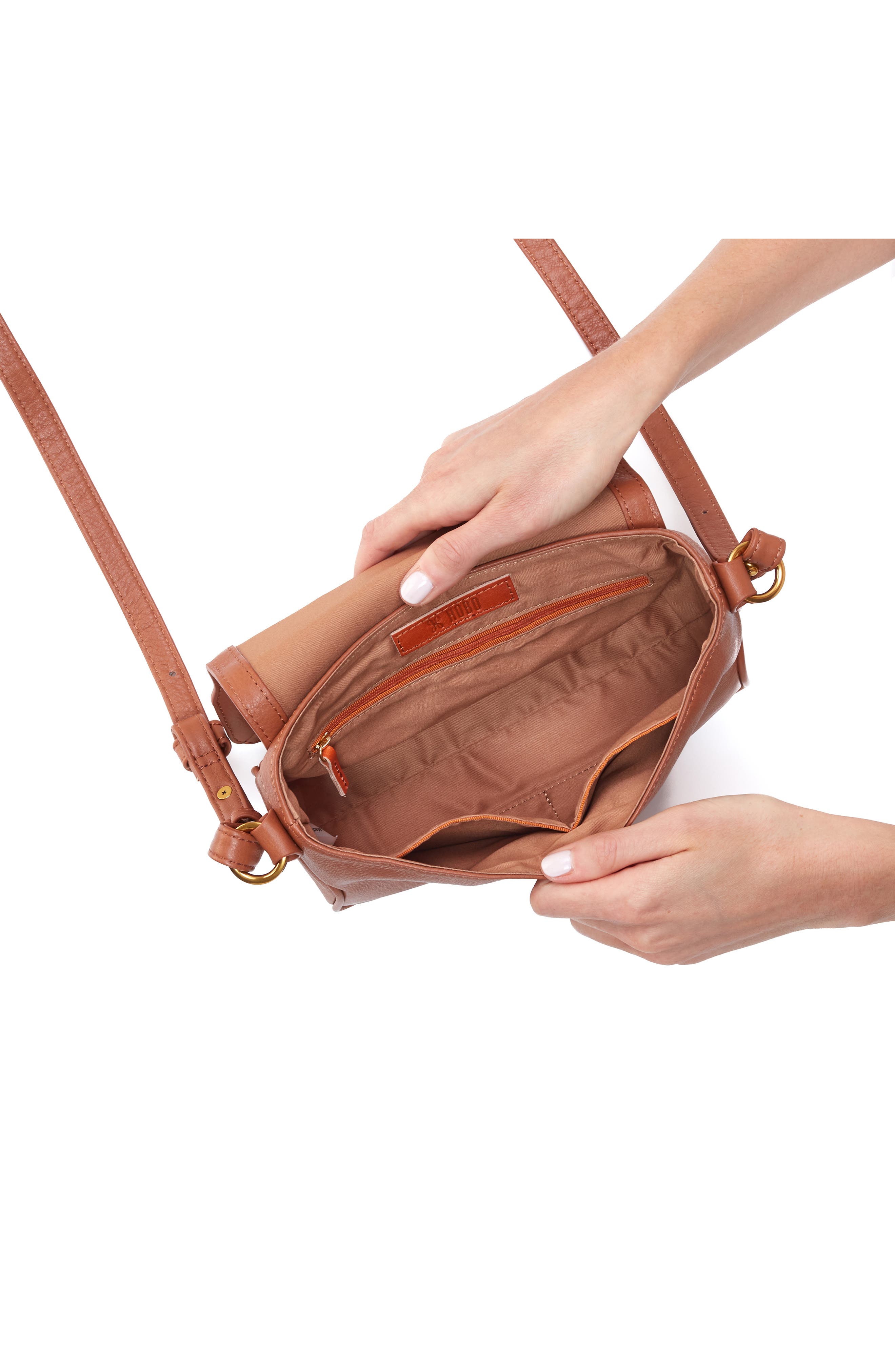 HOBO Small Autry Leather Crossbody Bag, Alternate, color, 