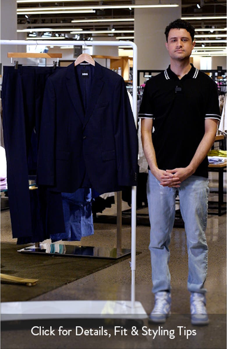 Huge Slim Fit Solid Wool Suit, sales video thumbnail