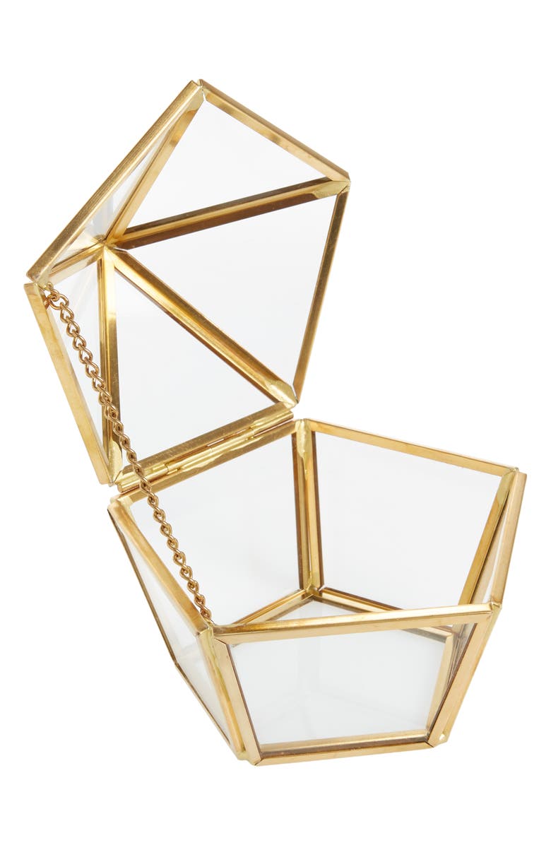 Nordstrom Dimensional Glass Jewelry Box, Alternate, color,