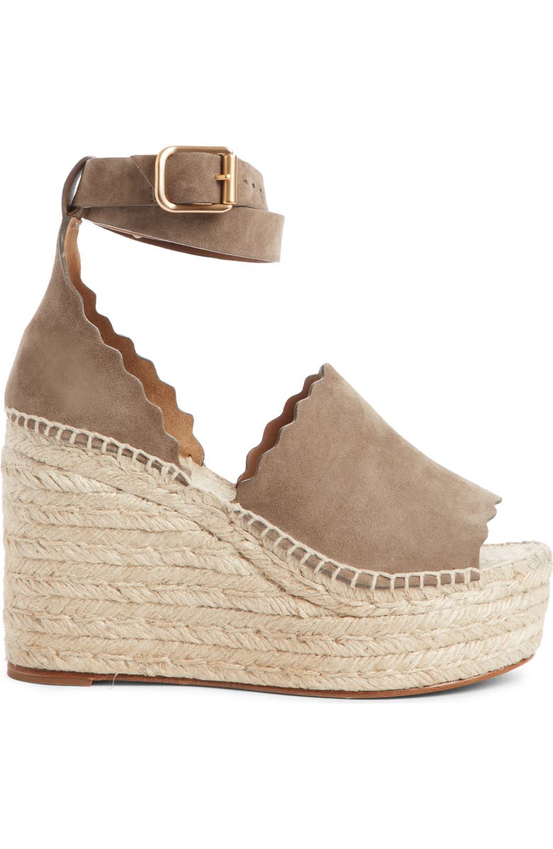 Chloé Lauren Espadrille Wedge Sandal, Alternate, color,