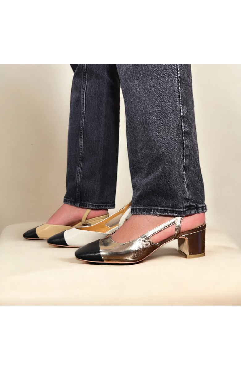 Amie Rafa Paris Slingback Heels, Alternate, color, Bone
