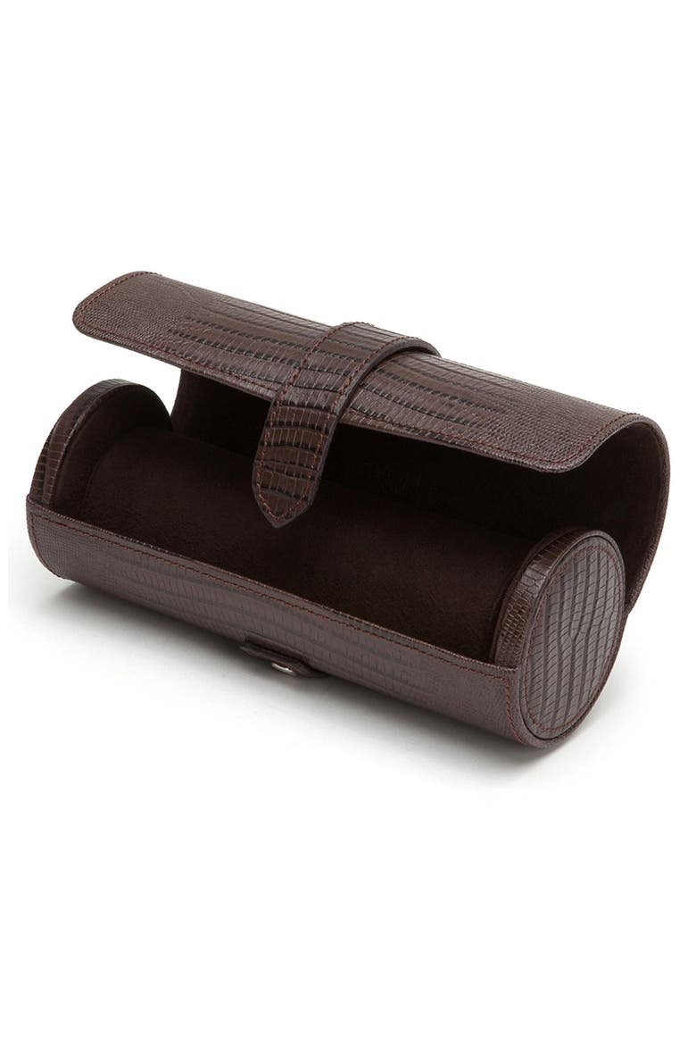 Blake Watch Roll, Alternate, color, BROWN LIZARD