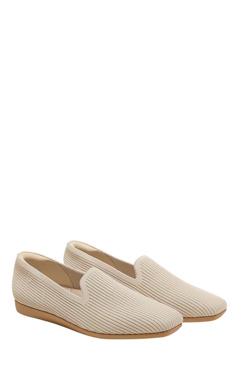 Water-Repellent Square-Toe Loafers (Samantha Walker)