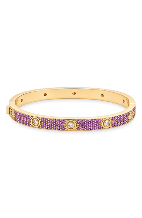 Lumire Amethyst CZ Bangle