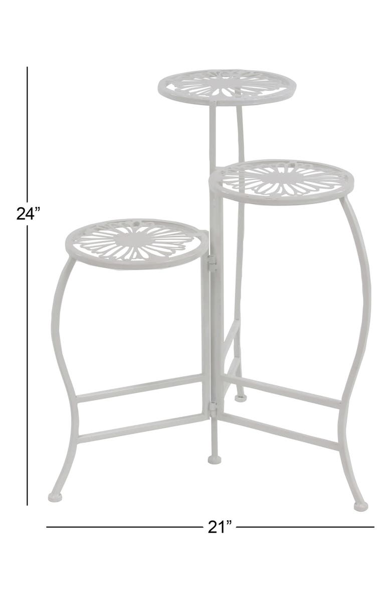 UMA Indoor/Outdoor Tiered Plant Stand, Alternate, color, White