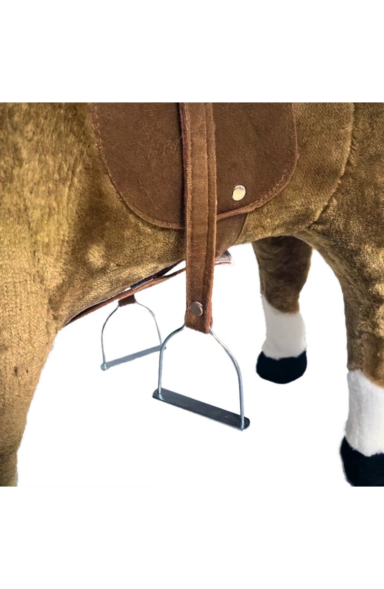 Ponyland Music Standing Horse Brown & White, 34 Inches, Kids, Alternate, color, Multicolored