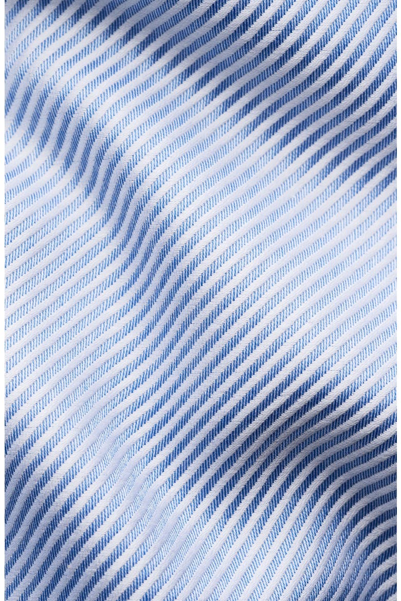 Contemporary Fit Blue Diagonal Weave Cotton Dobby Dress Shirt, Alternate, color, MEDIUM BLUE