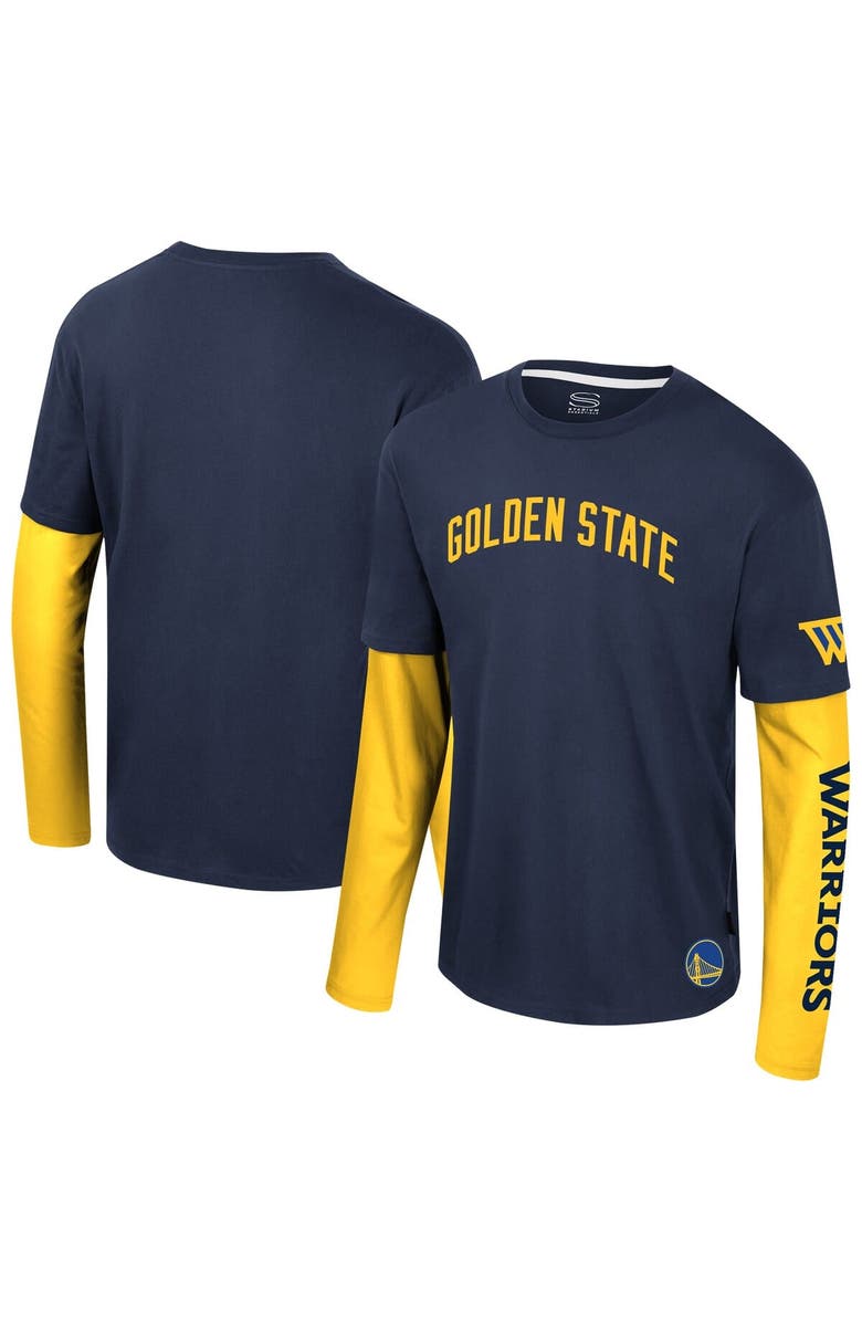 Stadium Essentials Unisex Stadium Essentials Navy Golden State Warriors Spectator 2fer Long Sleeve  T-Shirt, Alternate, color, 