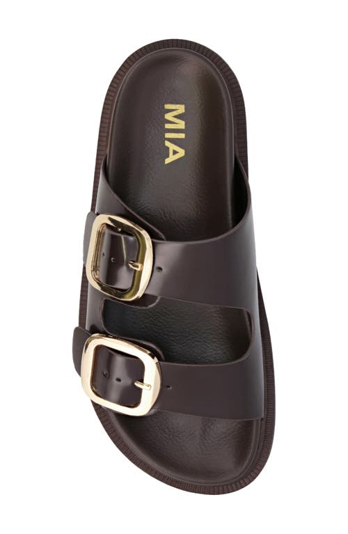 Mia Gen Slide Sandal In Coffee